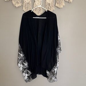 Black with lace  Kimono